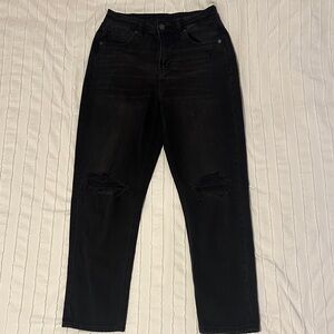 American Eagle Outfitters Black Straight Leg Jeans